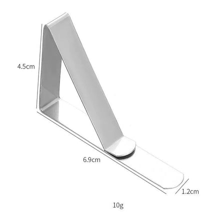 Stainless Steel Tablecloth Clips 12 Pack – Triangle Design, 4.5cm Opening, Silver Tablecloth Fasteners for Outdoor Picnics, Patio Dining, Garden Parties and Home Use Amazing Shopping