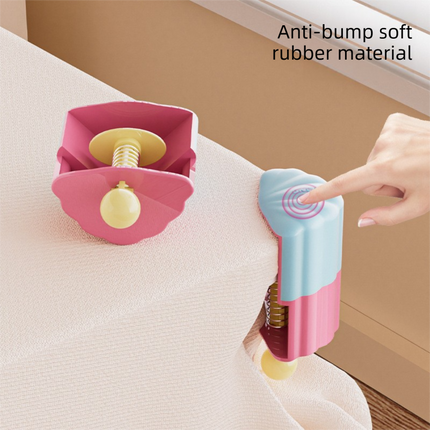 Spring Tablecloth Clips 4 Pack – Soft Rubber Anti-Slip Table Corner Fasteners, Reusable Plastic Tablecloth Holders for Dining Tables, Picnics and Outdoor Use, Pink Amazing Shopping