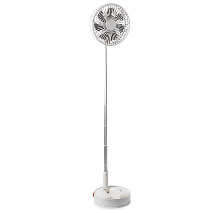 VEVOR 8 Inch Foldable Oscillating Standing Fan with Remote Control, 4 Speed Adjustable Portable Desk Quiet Fan, 7200mah Rechargeable USB Small Fan, Folded Rotating Floor Fan for Bedroom Office Travel