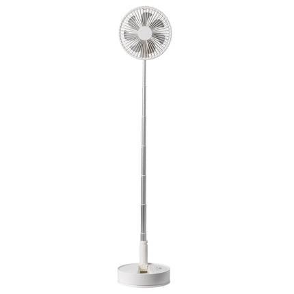 VEVOR 8 Inch Foldable Oscillating Standing Fan with Remote Control, 4 Speed Adjustable Portable Desk Quiet Fan, 7200mah Rechargeable USB Small Fan, Folded Rotating Floor Fan for Bedroom Office Travel
