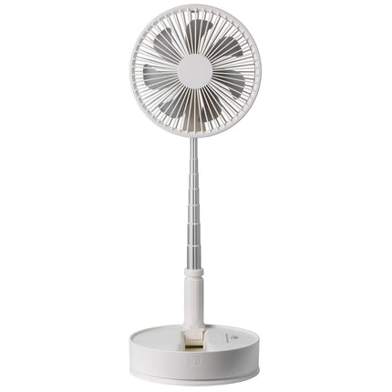 VEVOR 8 Inch Foldable Oscillating Standing Fan with Remote Control, 4 Speed Adjustable Portable Desk Quiet Fan, 7200mah Rechargeable USB Small Fan, Folded Rotating Floor Fan for Bedroom Office Travel