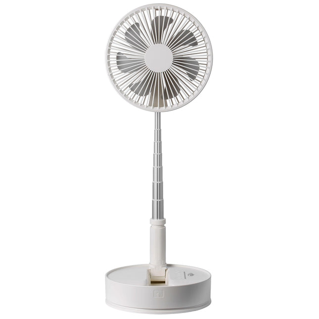 VEVOR 8 Inch Foldable Oscillating Standing Fan with Remote Control, 4 Speed Adjustable Portable Desk Quiet Fan, 7200mah Rechargeable USB Small Fan, Folded Rotating Floor Fan for Bedroom Office Travel