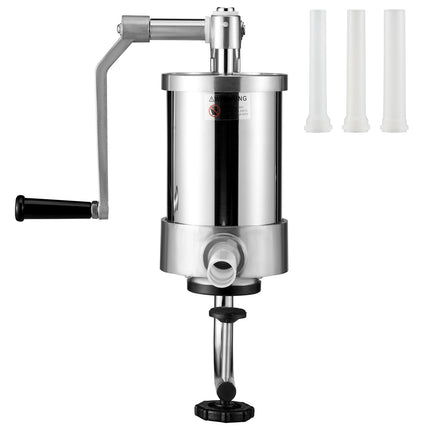Sausage Stuffer 2.5LBS/1.5L Capacity Homemade Sausage Maker Stainless Steel