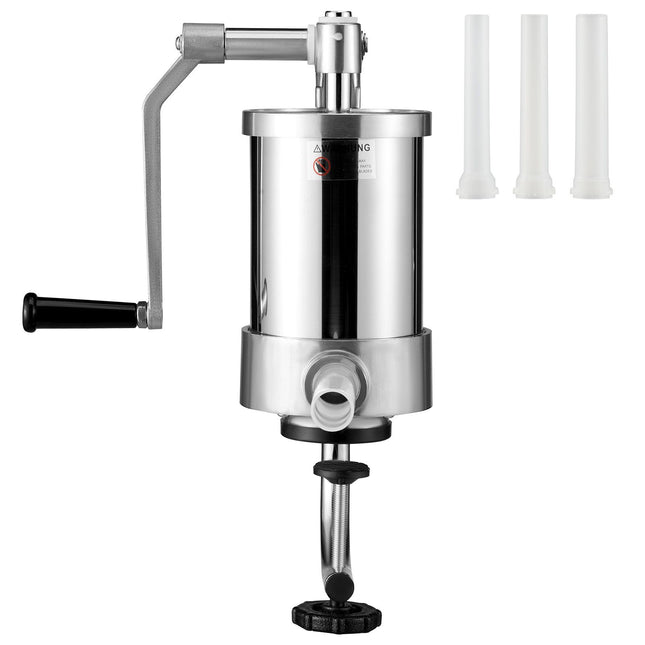 Sausage Stuffer 2.5LBS/1.5L Capacity Homemade Sausage Maker Stainless Steel