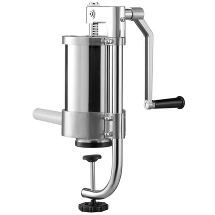 Sausage Stuffer 2.5LBS/1.5L Capacity Homemade Sausage Maker Stainless Steel