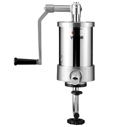 Sausage Stuffer 2.5LBS/1.5L Capacity Homemade Sausage Maker Stainless Steel