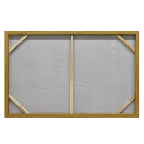 120X80cm Convergence of Destinies Dark Wood Framed Hand Painted Canvas Wall Art